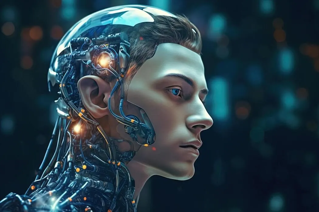 cyborg-or-digitally-improved-human-artificial-intelligence-and-technology-concept-with-advanced-man-generated-ai-photo